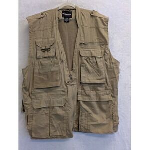 Humvee‎ Adventure Gear Men's Khaki Fishing Hunting Utility Vest Size 2XL